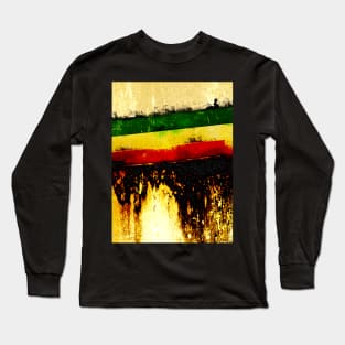 Rasta Grunge Long Sleeve T-Shirt